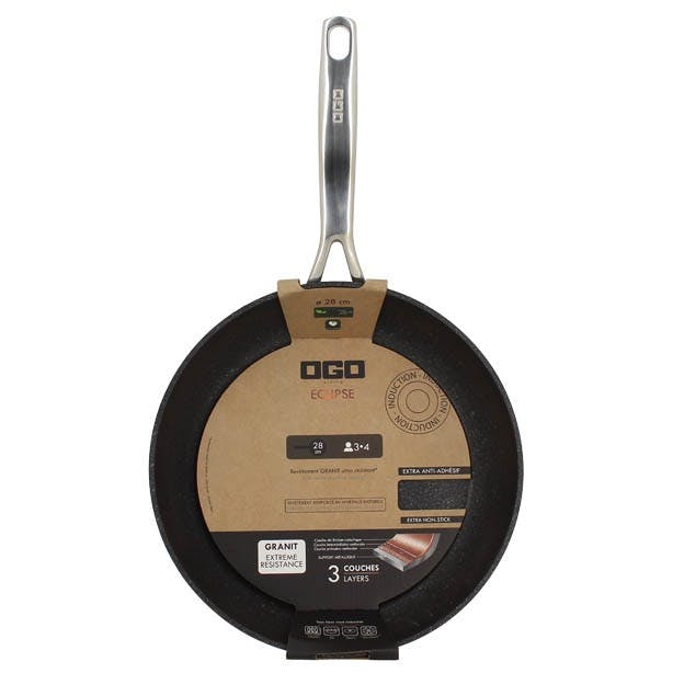 Bratpfanne aus geschmiedetem Aluminium - Serie ECLIPSE Ø 28 CM von OGO