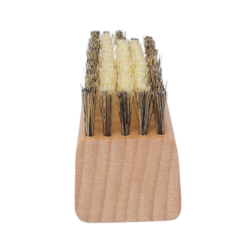 Wanderschuhbürste aus Fibre- Naturborsten und FSC-zertifiziertem Buchenholz