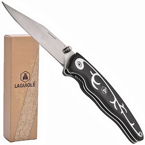 Laguiole klappbares Taschenmesser "Black Pakka Decoration"