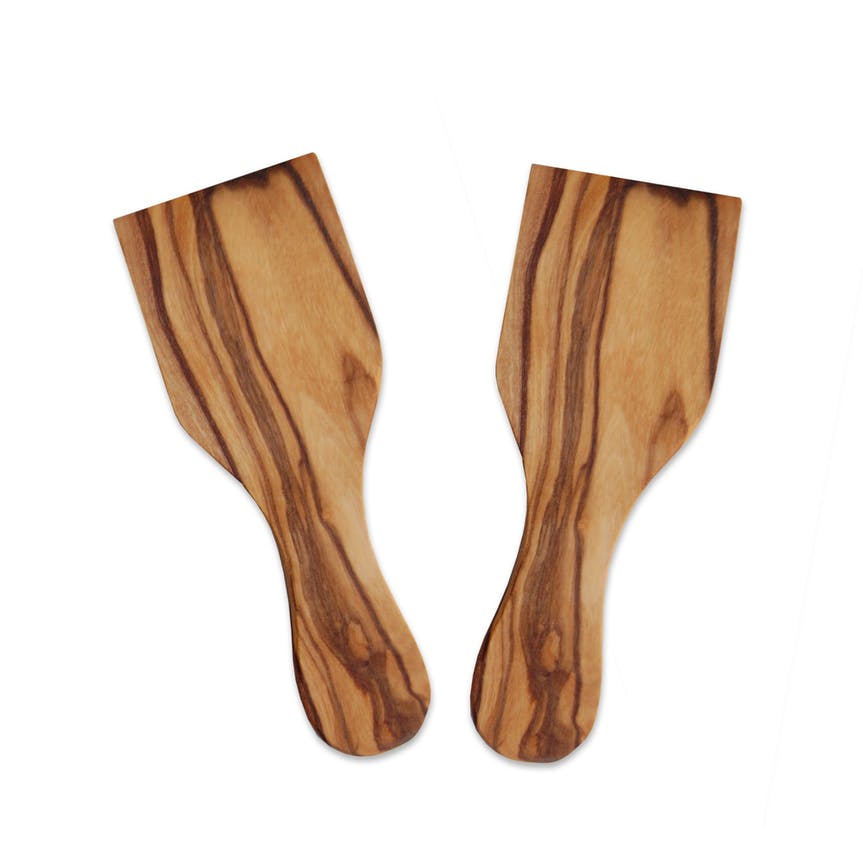 Raclettespachtel aus Olivenholz