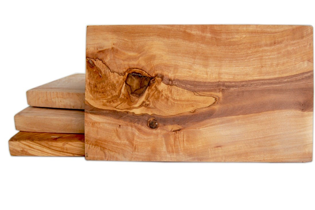 Frühstücksbrett aus Olivenholz (25 x 15 cm)
