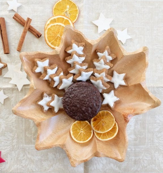 "Maple Choco M" ökologisch nachhaltige und handgefertigte Holzschale - Obstschale - Salatschale von SueBeeker