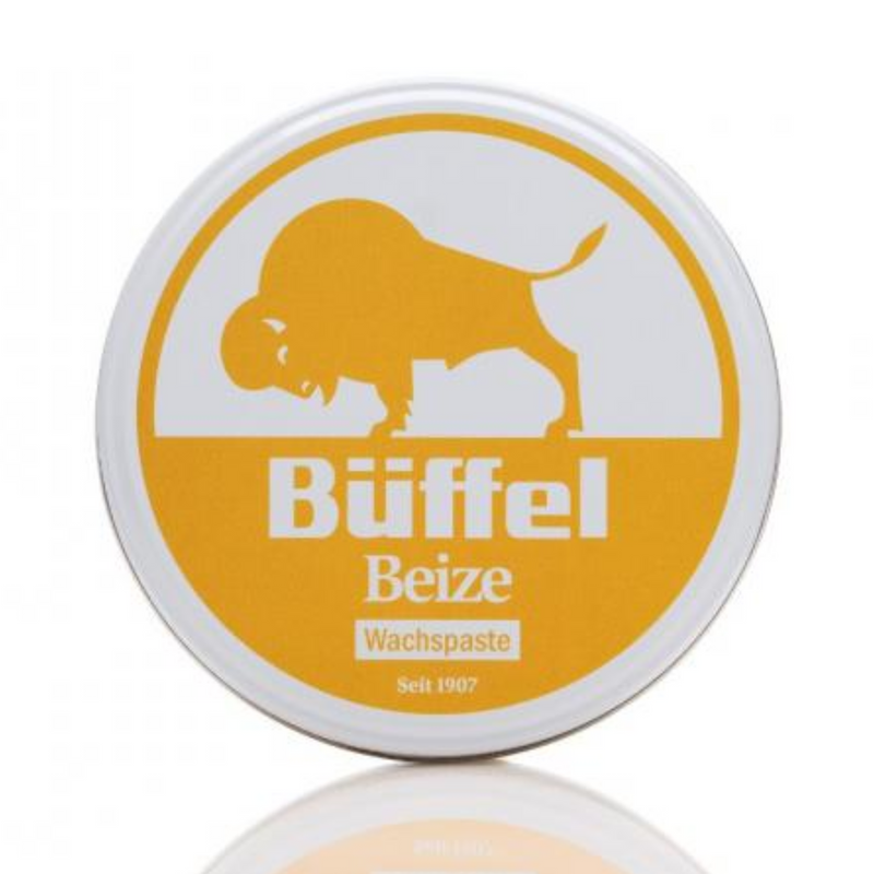 Büffel-Beize gelb - Hartglanz Wachsbeize für die Färbung, Reinigung und Pflege von Holz